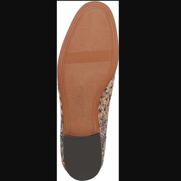 SAM EDELMAN Multicolored Floral Jacquard Bit Buckle LORAINE Loafers NEW - Picture 4 of 9
